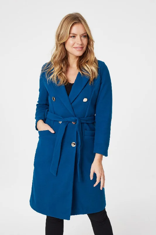 Button Front Tailored Coat