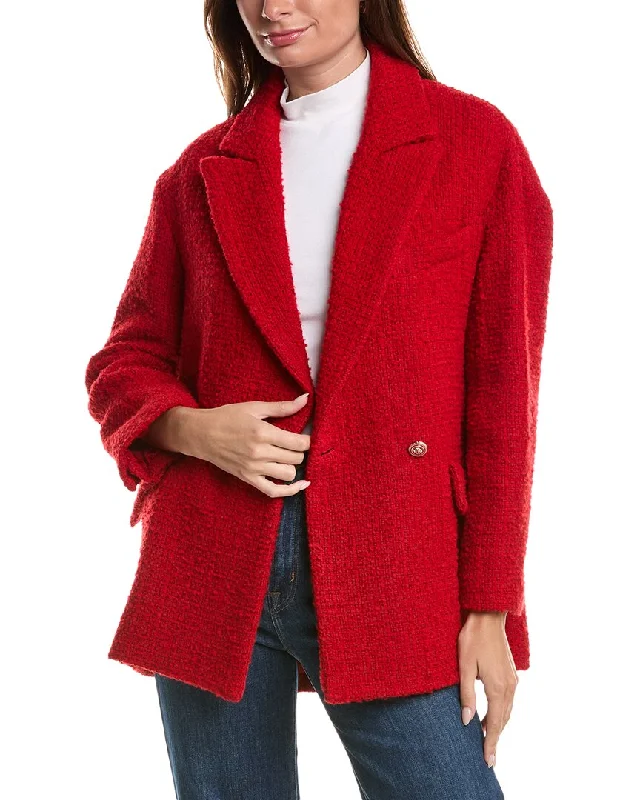 Maje Wool-Blend Coat