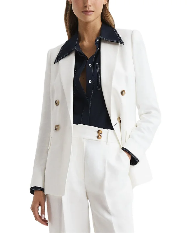 Reiss Hollie Linen-Blend Blazer