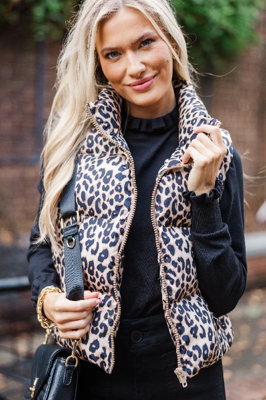 Wild Side Of Life Brown Leopard Jacket