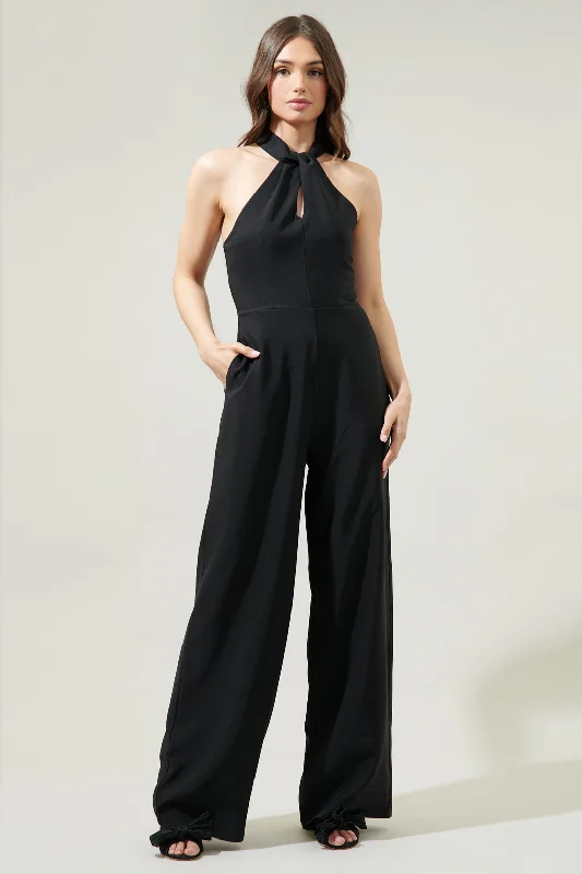 Korine Kaylee Sleeveless Halter Jumpsuit