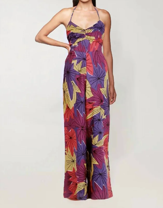 Sweetheart Jumpsuit In Purple Reign