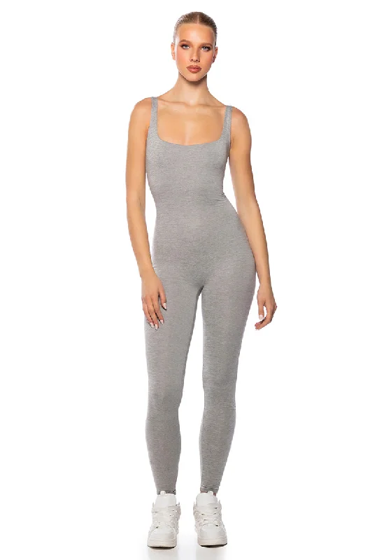 TALIA DOUBLE LAYER FITTED JUMPSUIT